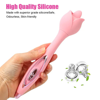 Rose Tongue Licking Wand Vibrator ootyemo-d914.myshopify.com