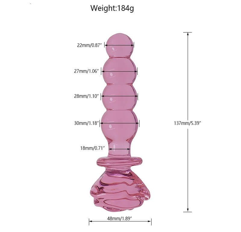 Rose Transparent Anal Plug ootyemo-d914.myshopify.com