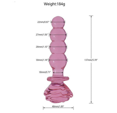 Rose Transparent Anal Plug ootyemo-d914.myshopify.com