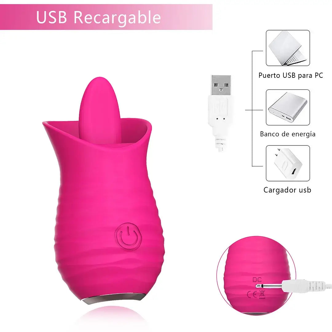 Rose Silicone Blowjob Vibrator ootyemo-d914.myshopify.com