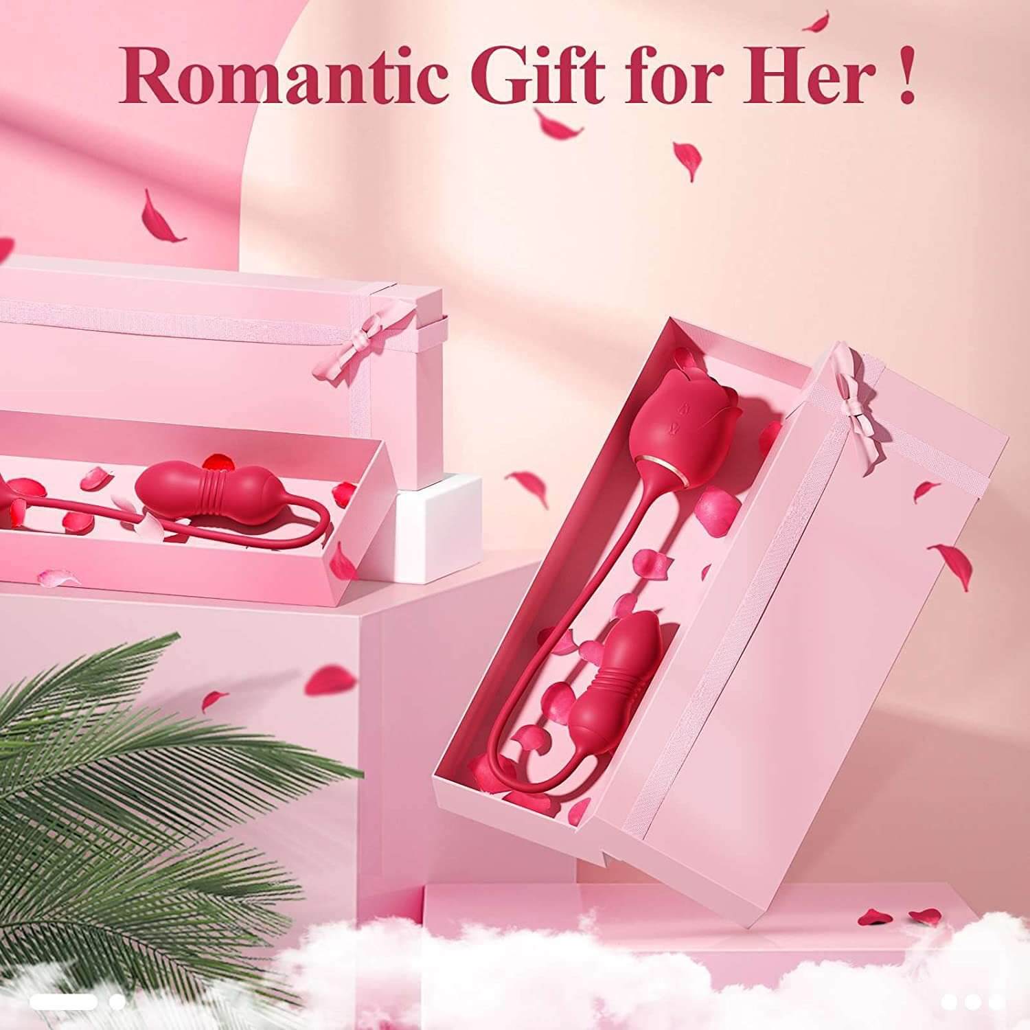 Rose Couple Tongue Licking Stretch Vibrator ootyemo-d914.myshopify.com