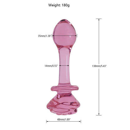 Rose Transparent Anal Plug ootyemo-d914.myshopify.com