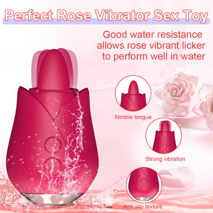 Rose Licks Mini Vibrator with Tongue ootyemo-d914.myshopify.com