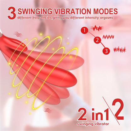 Rose Flirting Double-headed Vibrator ootyemo-d914.myshopify.com