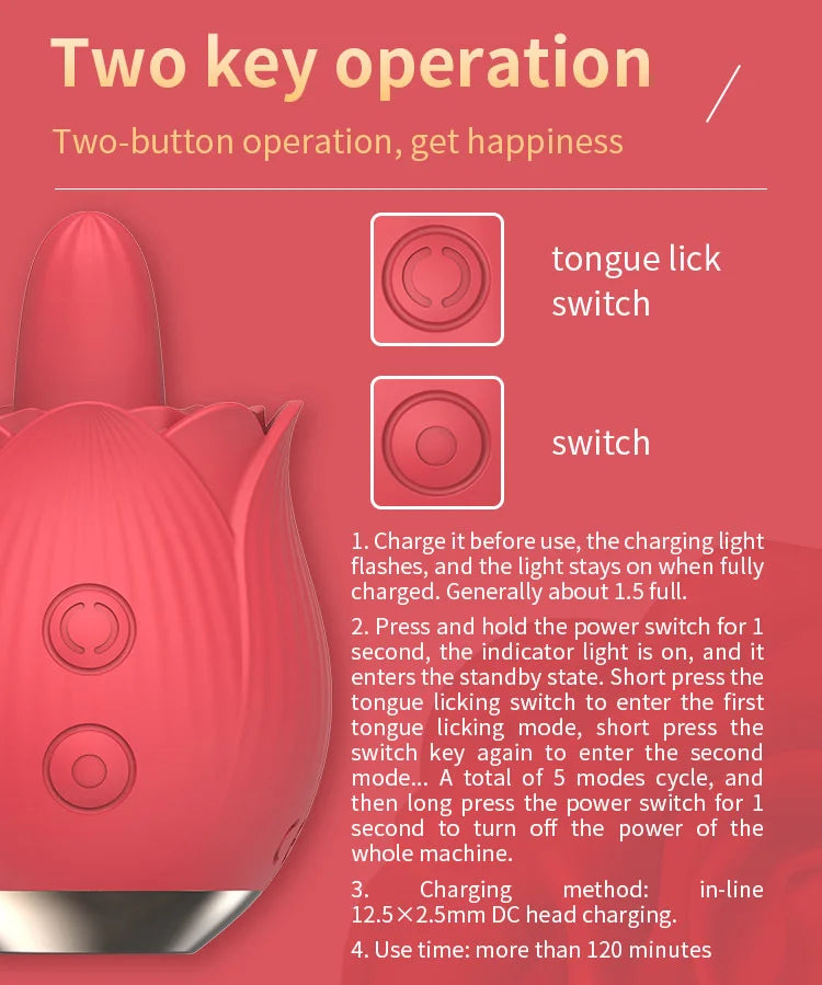 Rose Flower Second Orgasm Toy for Women ootyemo-d914.myshopify.com