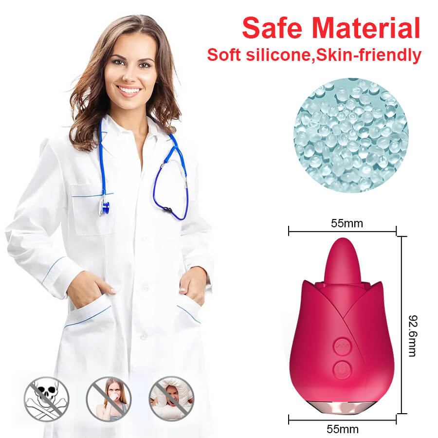 Rose Licks Mini Vibrator with Tongue ootyemo-d914.myshopify.com