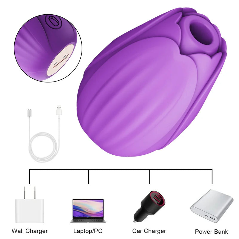 Budding Rose Masturbation Vibrator ootyemo-d914.myshopify.com