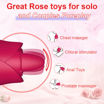 Rose Licks Mini Vibrator with Tongue ootyemo-d914.myshopify.com