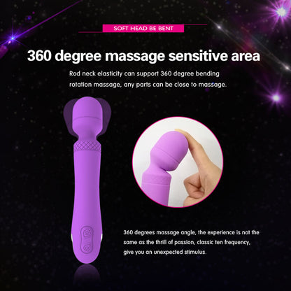 Powerful Vibrating Massager Purple