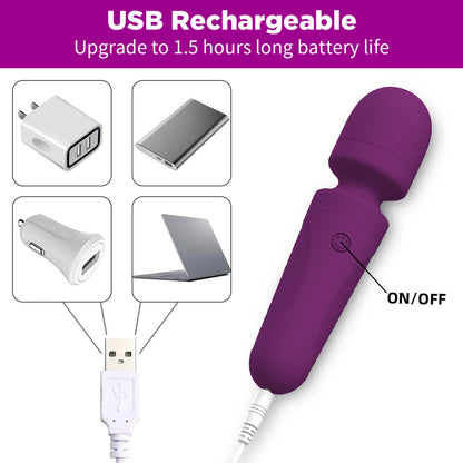 Multi-frequency Mute Av Vibrator Purple