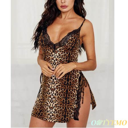Sexy leopard print side open sling sexy lingerie ootyemo-d914.myshopify.com