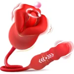 RoseLuxe 3-in-1 Tongue-Licking G-Spot & Clitoral Vibrator