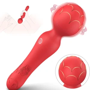 Rose Wand Vibrator – Powerful 7-Mode Waterproof Massager