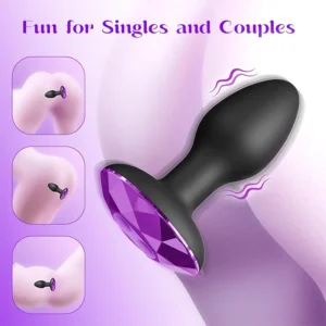 Rotating Vibrating Butt Plug – 10 Modes for Anal Pleasure