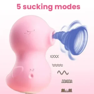 Portable Pink Duck Clitoral Sucking Vibrator 3