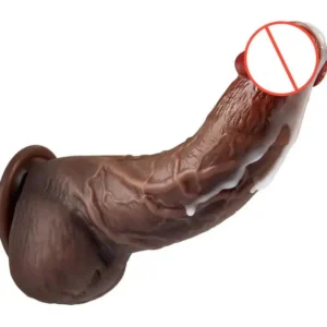 Realistic huge curved dildo, extremely comfortable