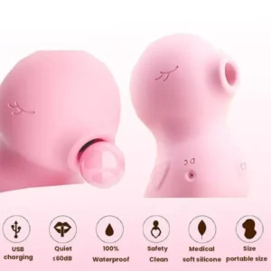 Portable Pink Duck Clitoral Sucking Vibrator 4