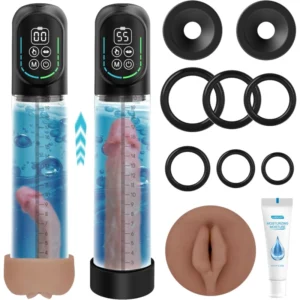 4-in-1 Penis Pump: Enlargement, Masturbator & Ring Set