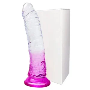 Translucent Purple Dildo for G-Spot & Vaginal Play