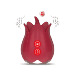 The Rose Toy with Tongue for Women Red