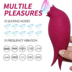 10 Suction & Vibration Modes Clitoral Stimulator – Waterproof