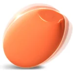 Orange Makeup Puff Clit Vibrator