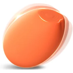 Orange Makeup Puff Clit Vibrator