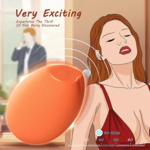 Orange Makeup Puff Clit Vibrator – Cute. Compact. Powering