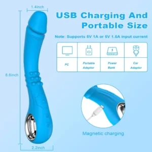 Beaded Texture Realistic Vibrator Dildo