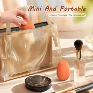 Orange Makeup Puff Clit Vibrator – Cute. Compact. Powering