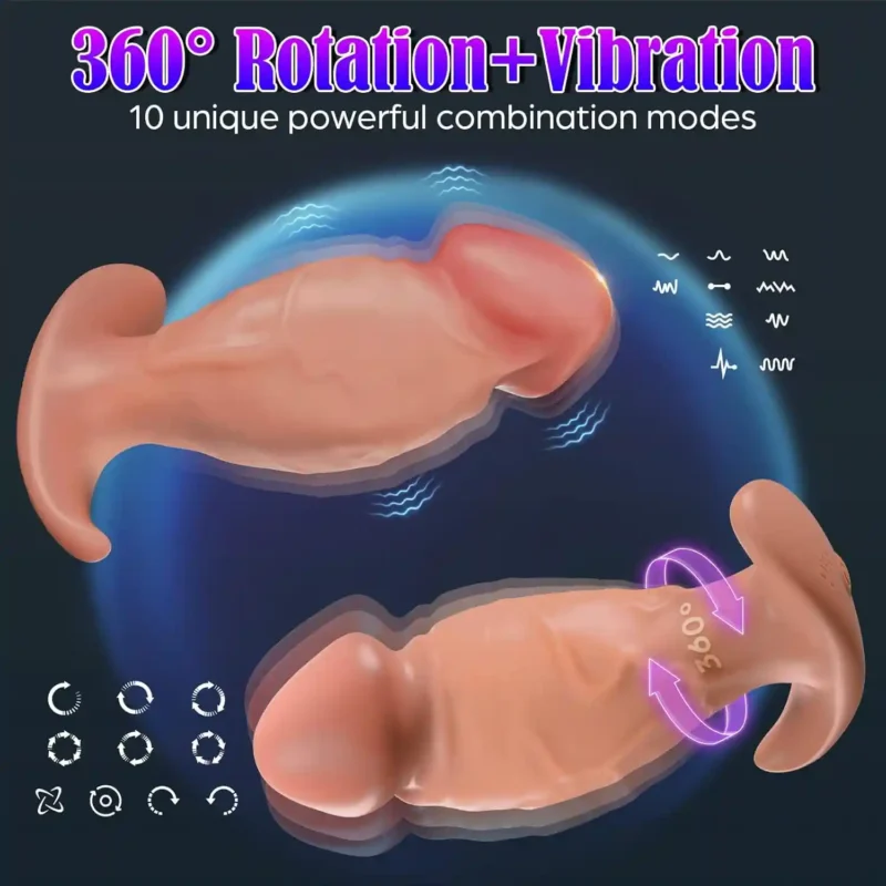 360° Rotating Vibrating Anal Plug