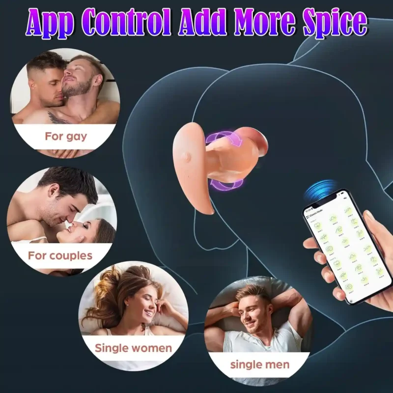 360° Rotating Vibrating Anal Plug