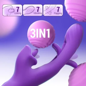 3-in-1 Rose Tongue Vibrator