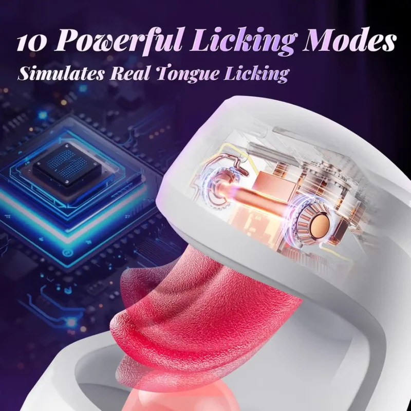 10-Mode Licking & Thrusting Male Masturbator