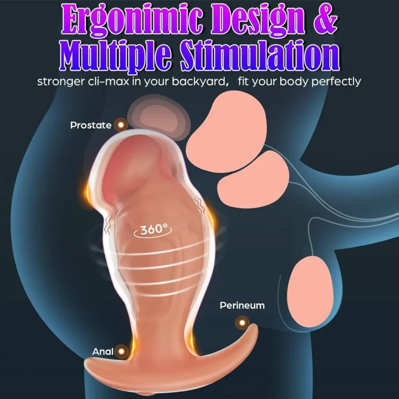 360° Rotating Vibrating Anal Plug