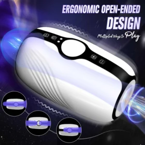 Open-Style Male Masturbator Cup with Vibration & Suction Power