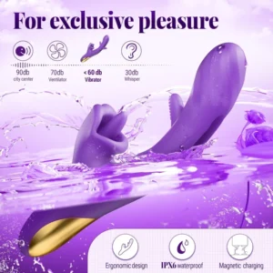 3-in-1 Rose Tongue Vibrator