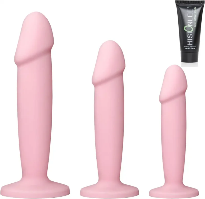 3-Piece Silicone Dildo Plug Set