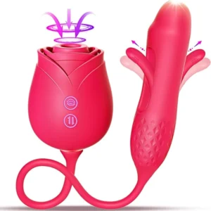 Rose Sucking Thrusting Vibrator