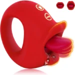 2 in 1 Waterproof Tongue Vibrator