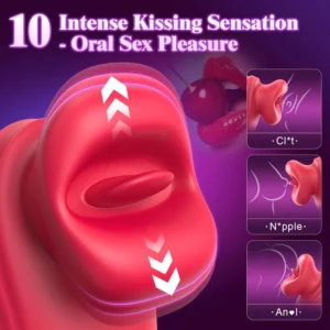 Dual-Action Rose Vibrator