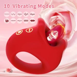 2 in 1 Waterproof Tongue Vibrator