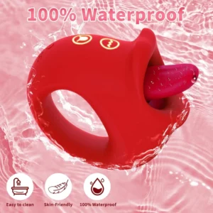 2 in 1 Waterproof Tongue Vibrator